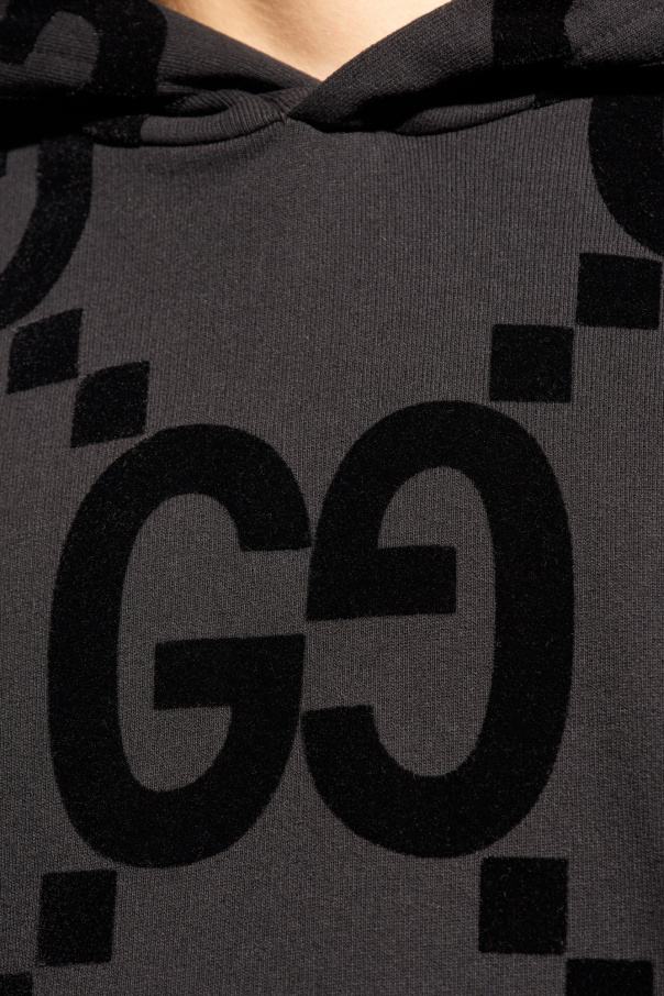 パーカー・フーディ GUCCI FW24 Logo print hoodie (721427XJF5T 1868) Gucci The North Face Gucci Black Graphic Print Hoodie